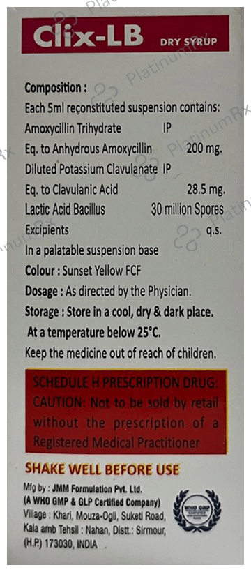 Clix-LB Dry Syrup