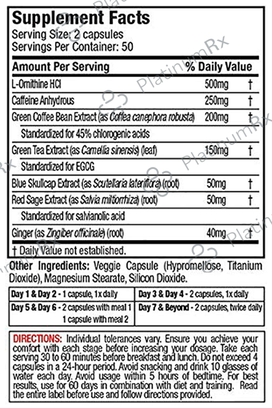 Muscletech Performance Series Hydroxycut Hardcore Next Gen Capsule
