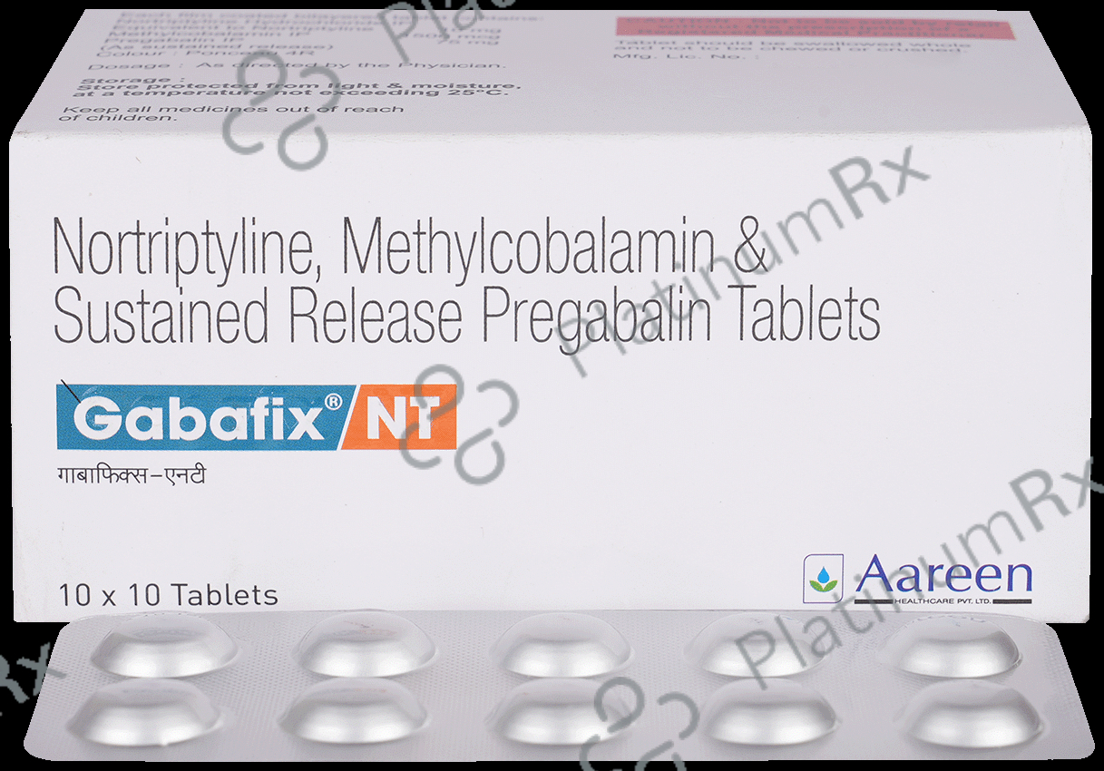 Gabafix NT 75mg/10mg/1500mcg Tablet
