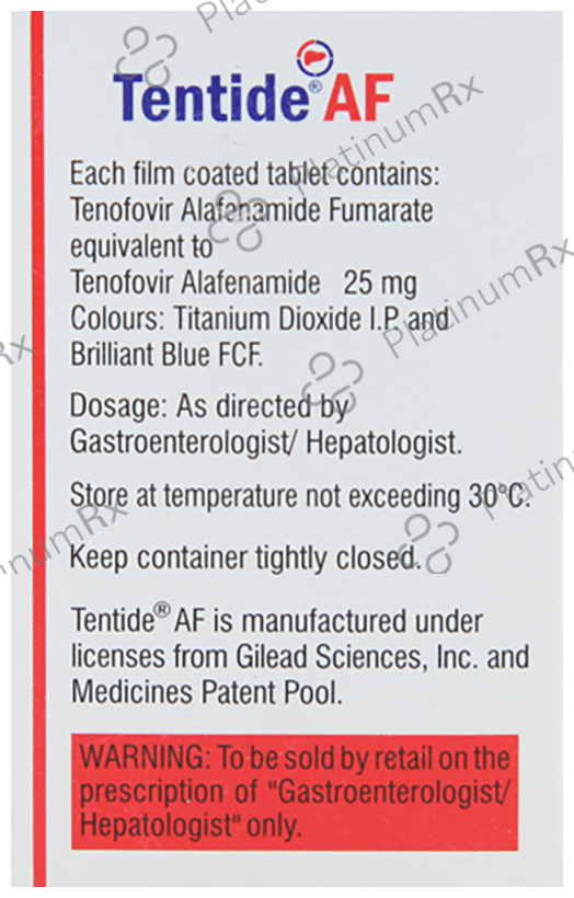 Tentide AF 25mg Tablet 30s