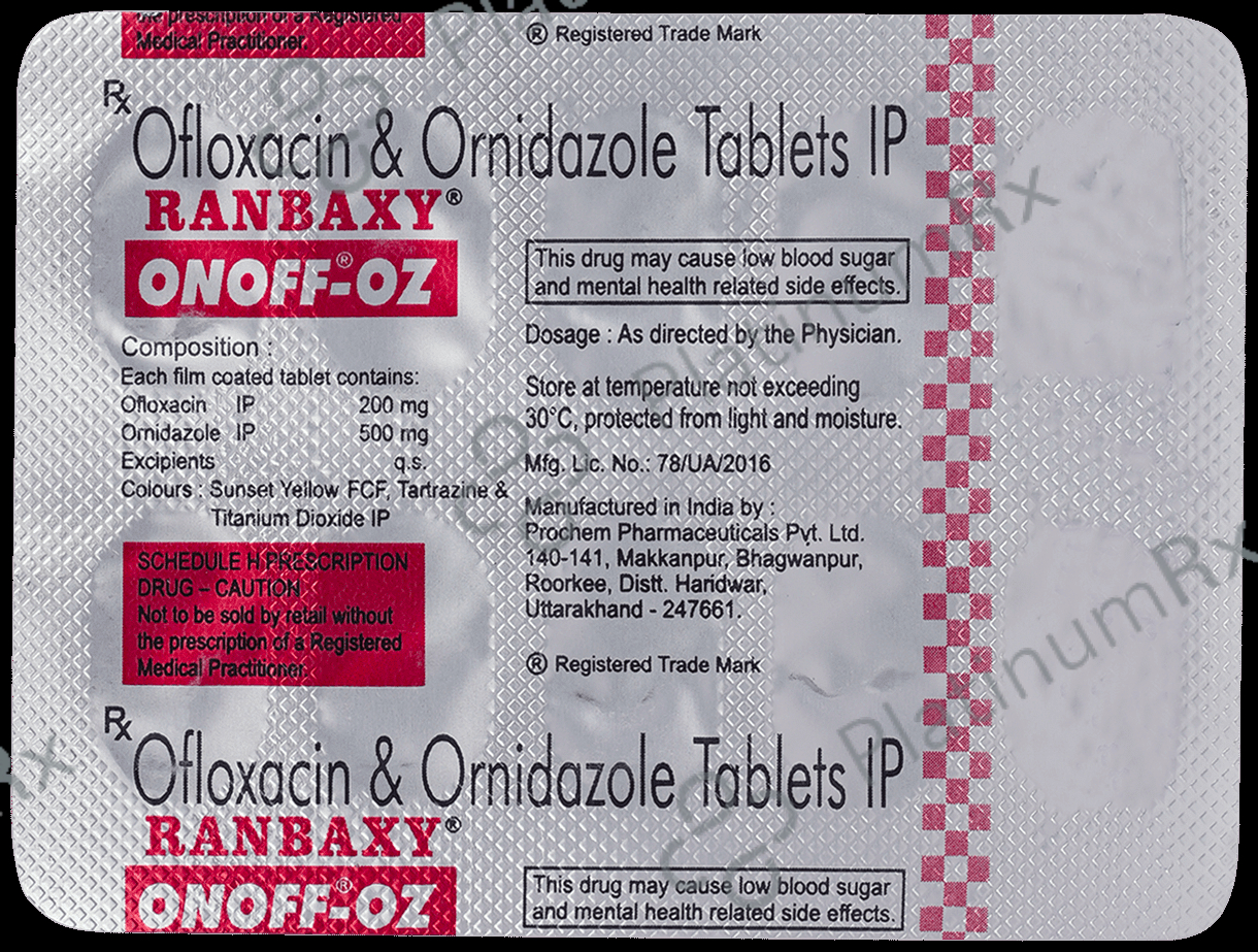 Onoff OZ 200mg/500mg Tablet