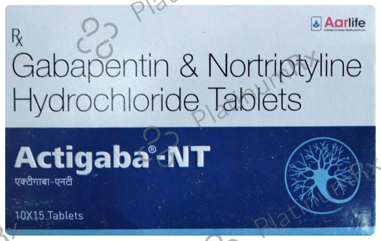 Actigaba NT 100mg/10mg Tablet 15 tablets