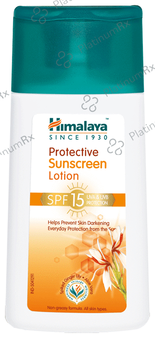 Himalaya Protective Sunscreen Lotion SPF 15 - Provides UVA/UVB Protection 50 ml