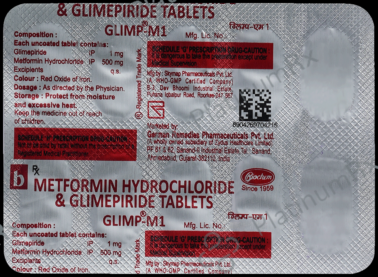 Glimp M 1/500mg Tab 10s