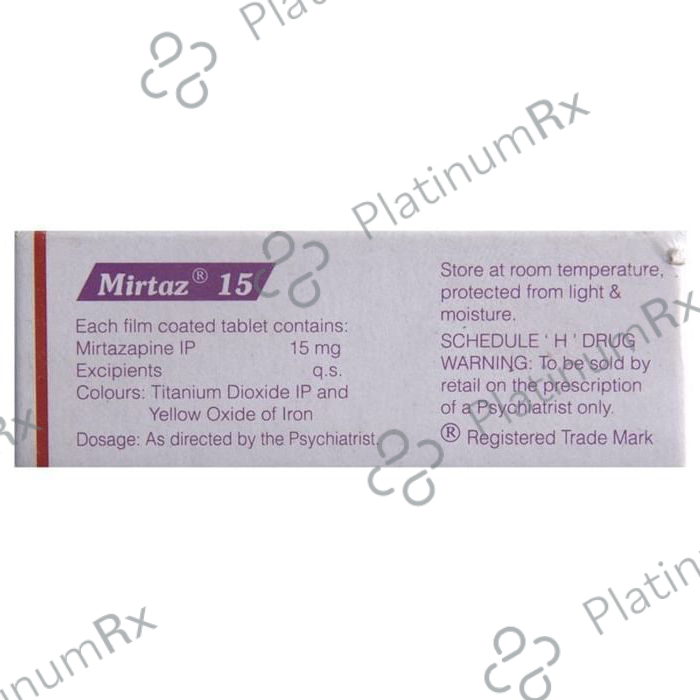 Mirtaz 15 Tablet
