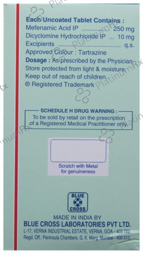 Meftal Spas 10/250mg Tablet 10s
