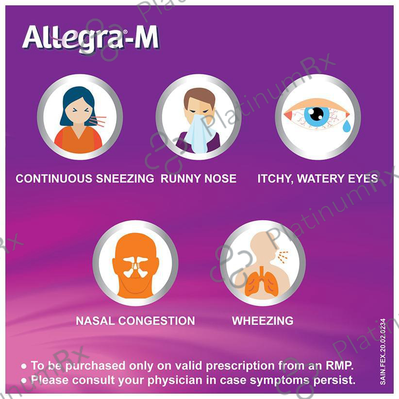 Allegra M 120/10mg Tablet 10s
