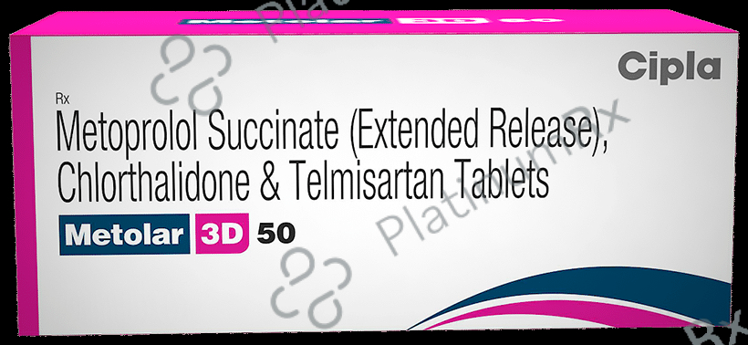 Metolar 3D 50 Tablet ER 10s