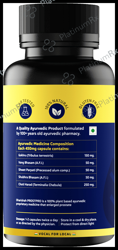 Dharishah Ayurveda Prostpro Capsule for Enlarged Prostate