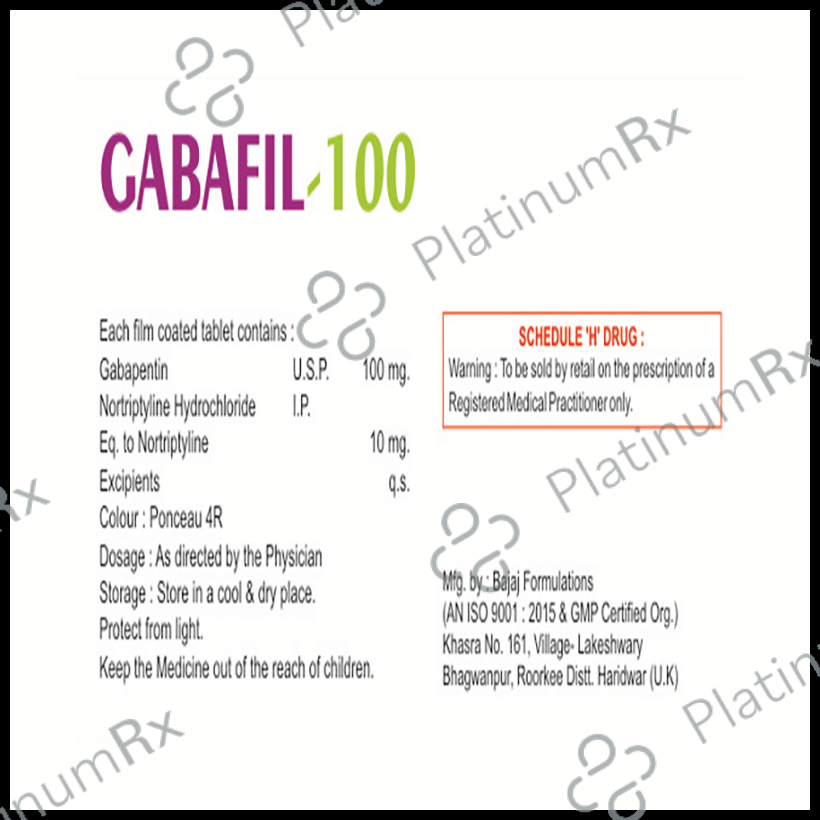 Gabafil 100 Tablet