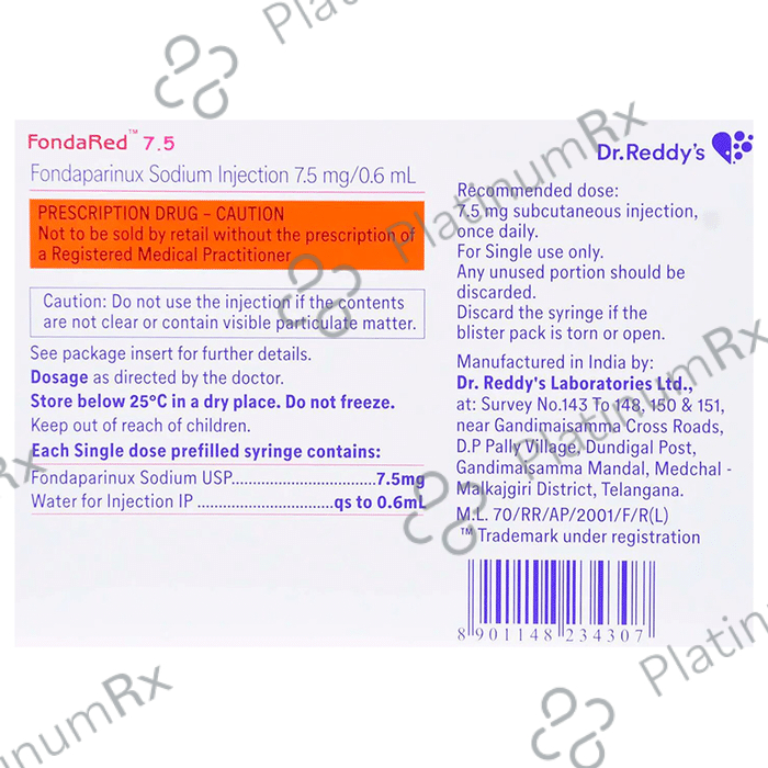 Fondared 7.5mg Injection 1s