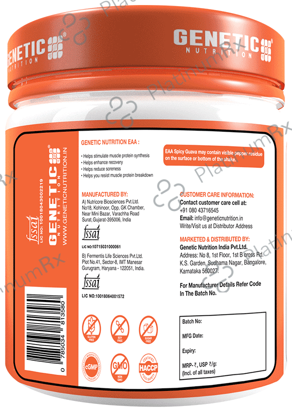 Genetic Nutrition Ultra EAA Powder Spicy Guava