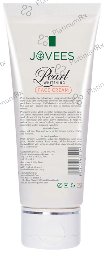 Jovees Pearl Whitening Face Cream