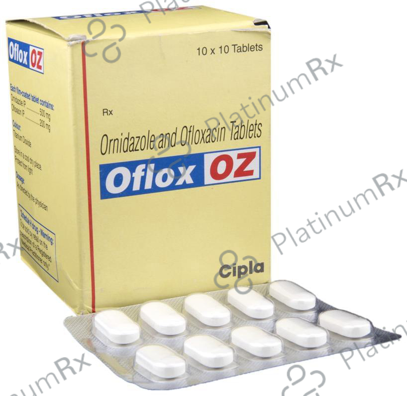 Oflox OZ 200/500mg Tablet 10s