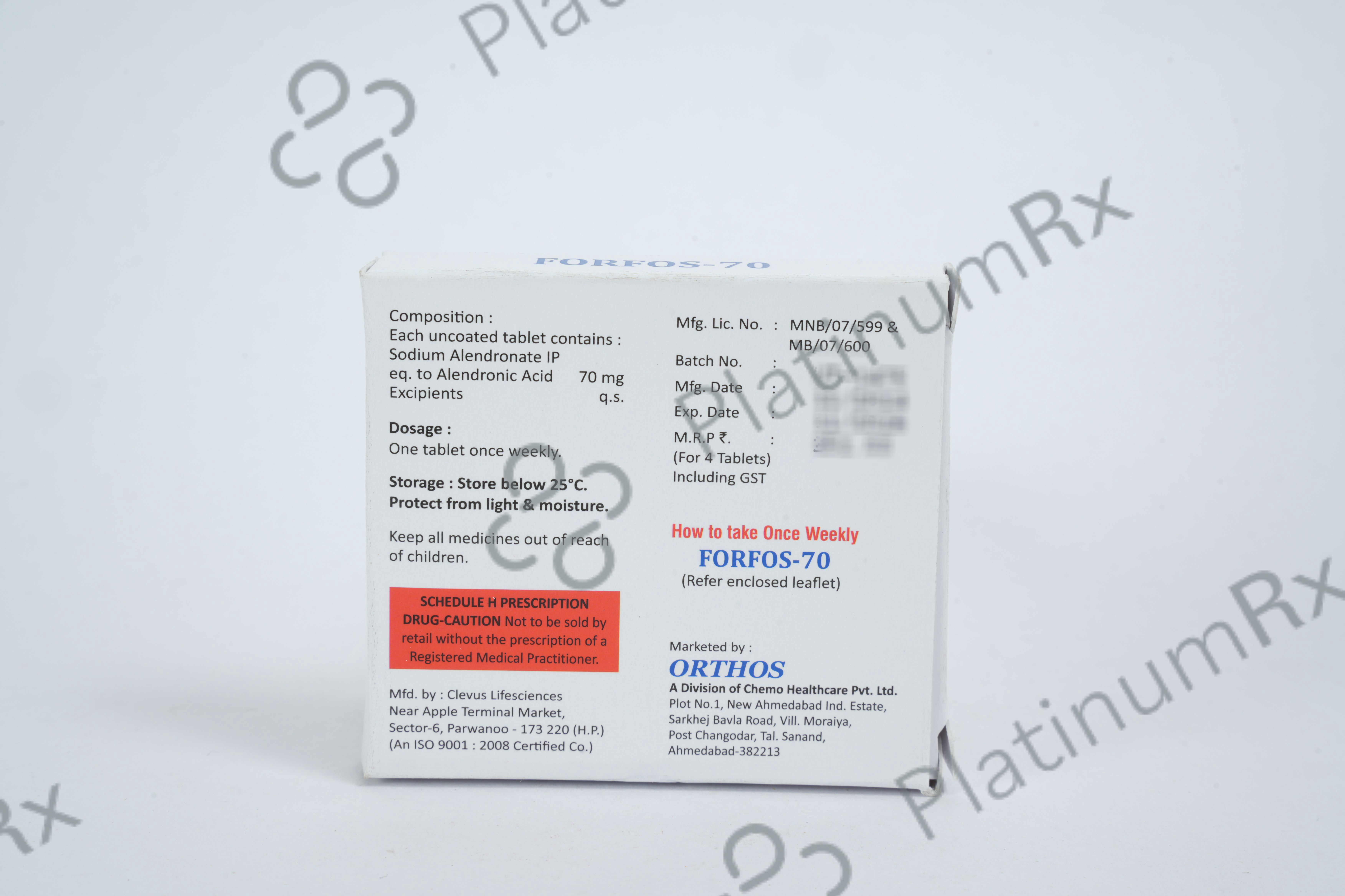 Forfos 70mg Tablet 4s