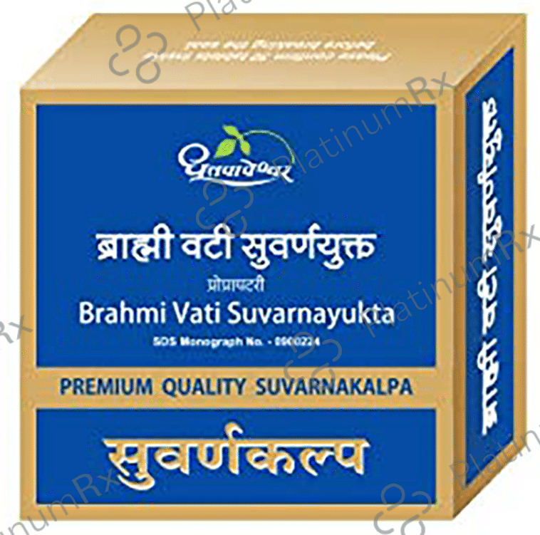 Dhootapapeshwar Brahmi Vati Suvarnayukta 30 tablets
