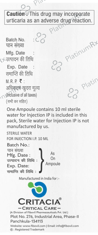 Critpime 1000mg Injection