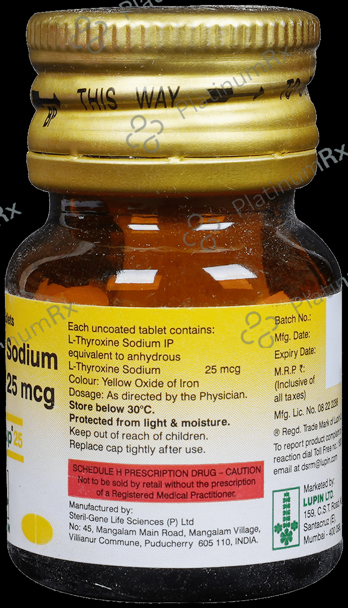 Thyroup 25mg Tablet 120s