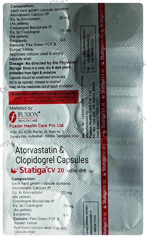 Statiga CV 20mg/75mg Capsule