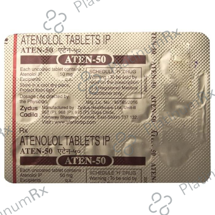 Aten 50mg Tablet 14s