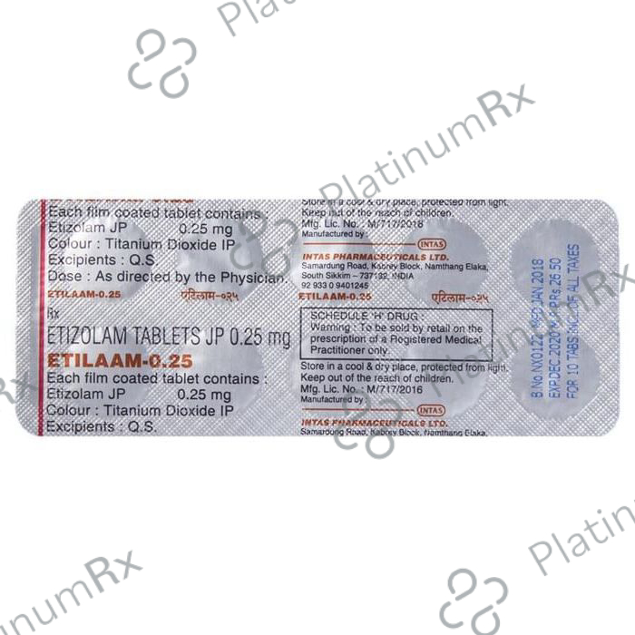 Etilaam 0.25 Tablet