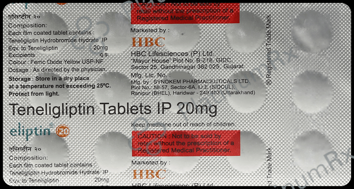 Eliptin 20mg Tablet 15s