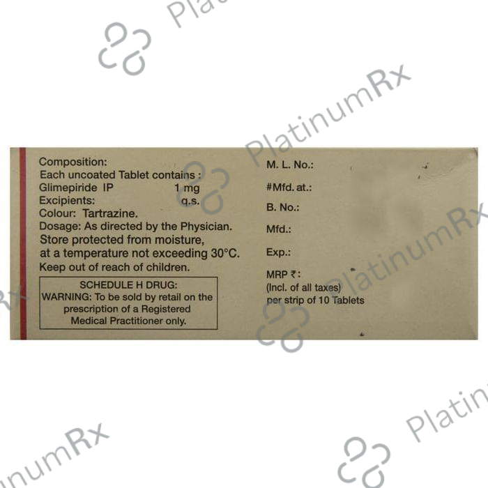 Glimiprex 1mg Tablet 10s