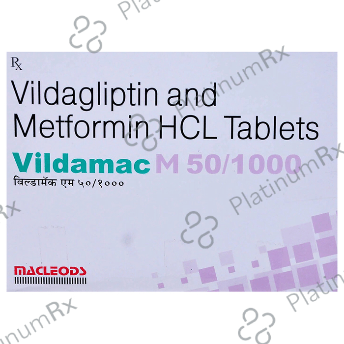 Vildamac M 1000mg/50mg Tablet