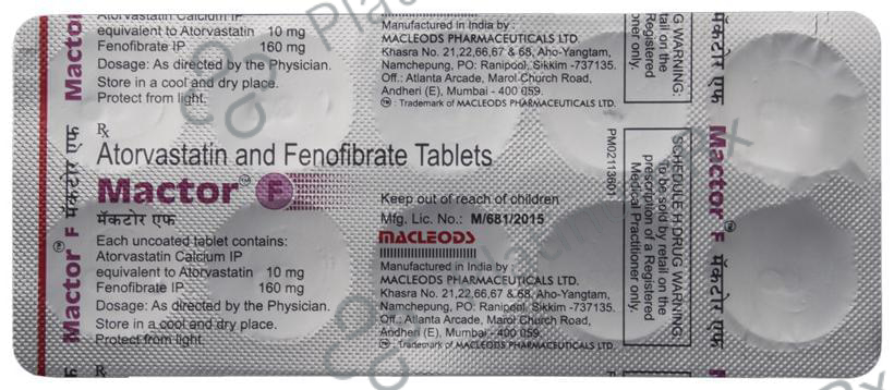 Mactor F 10/160mg Tablet 10s