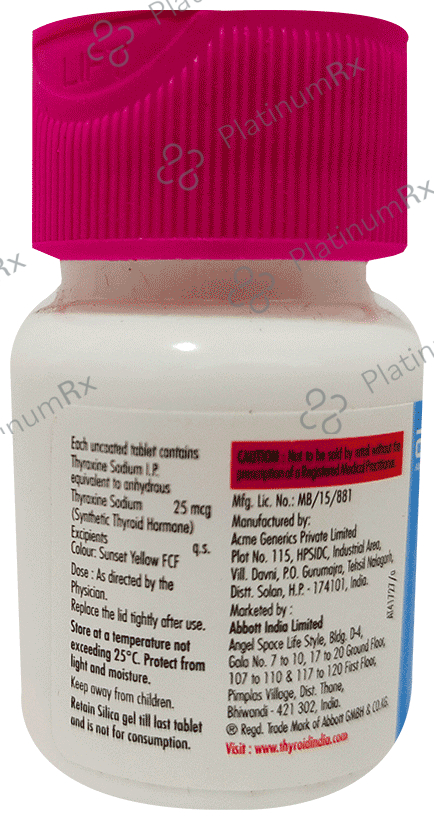 Thyronorm 25mcg Tablet 120s