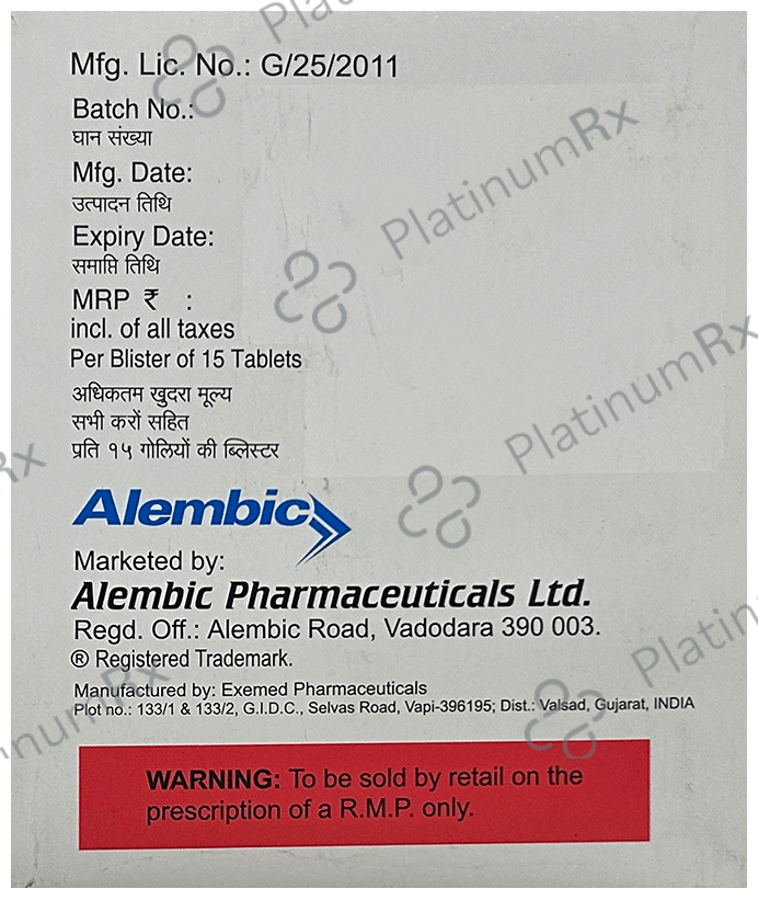 Sitalembic MD 10/1000/100mg Tablet 15s