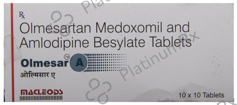 Olmesar A 5/20mg Tablet 15s