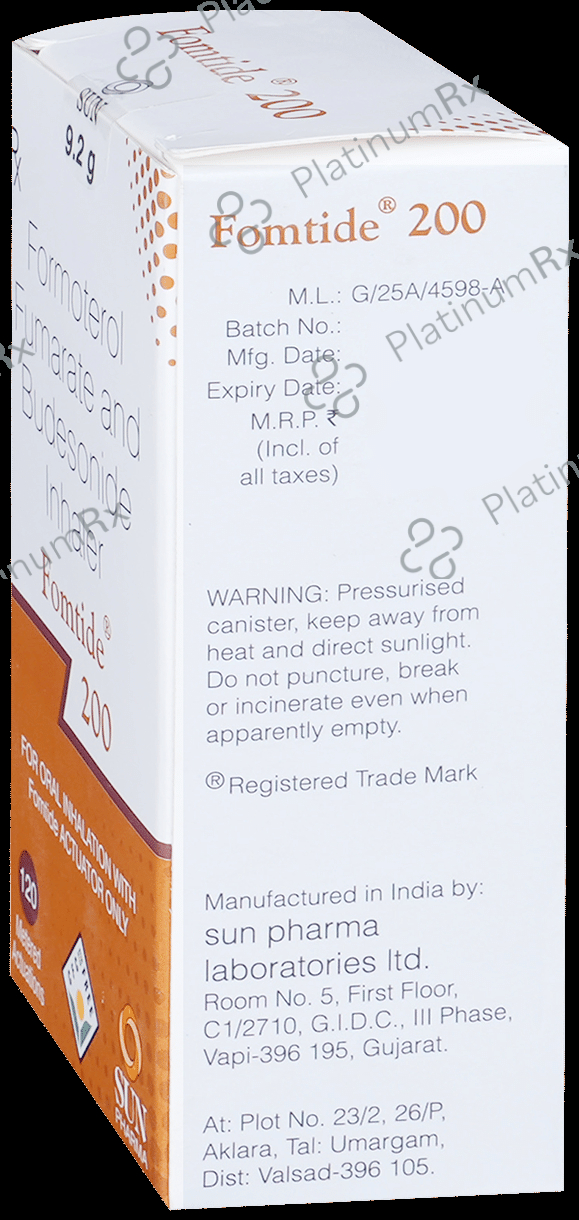 Fomtide 200/6mcg Inhaler 120MDI