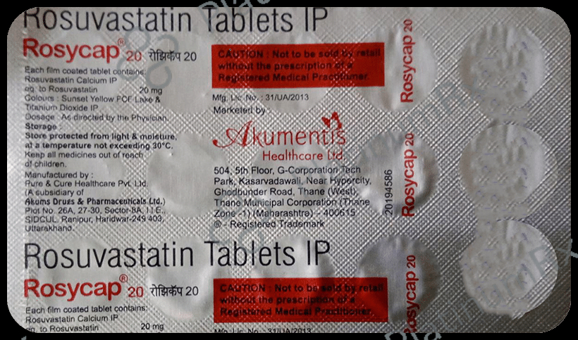 Rosycap 20mg Tablet 15s