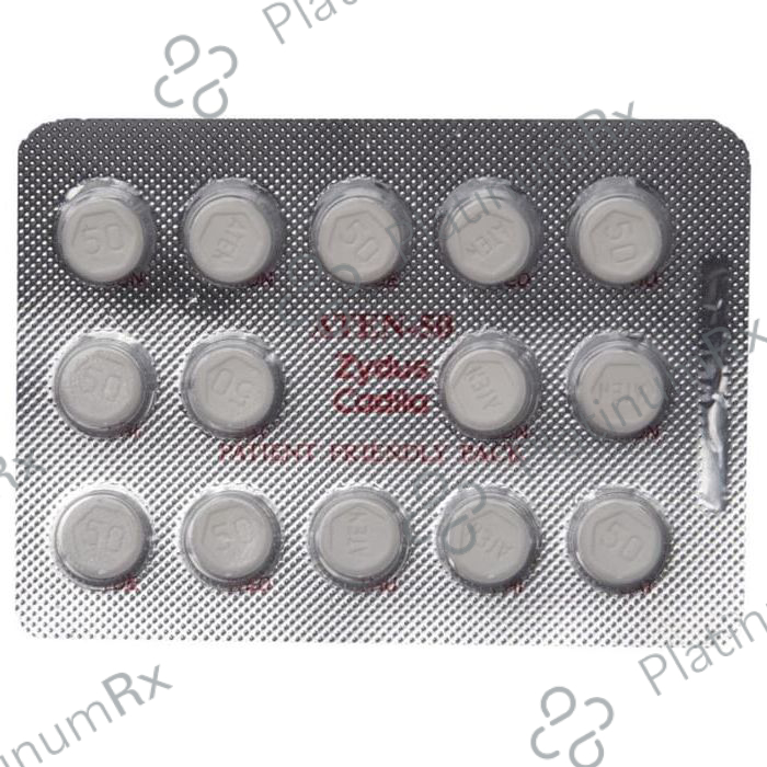 Aten 50mg Tablet 14s