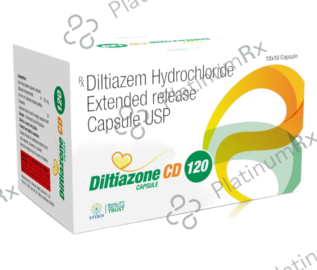 Diltiazone CD 120mg Capsule ER 10s