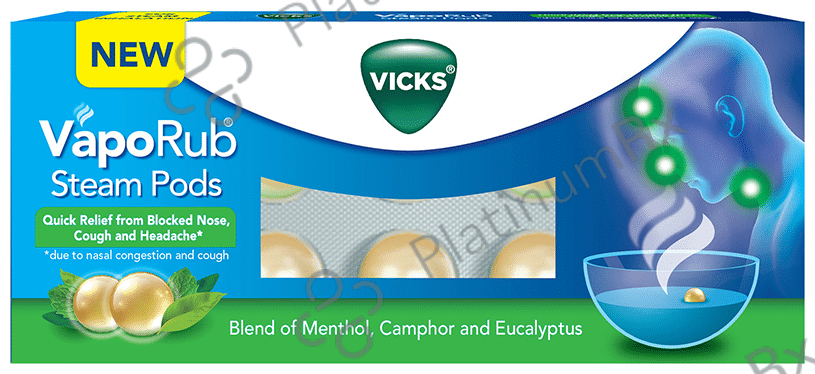 Vicks VapoRub Steam Pods 10s
