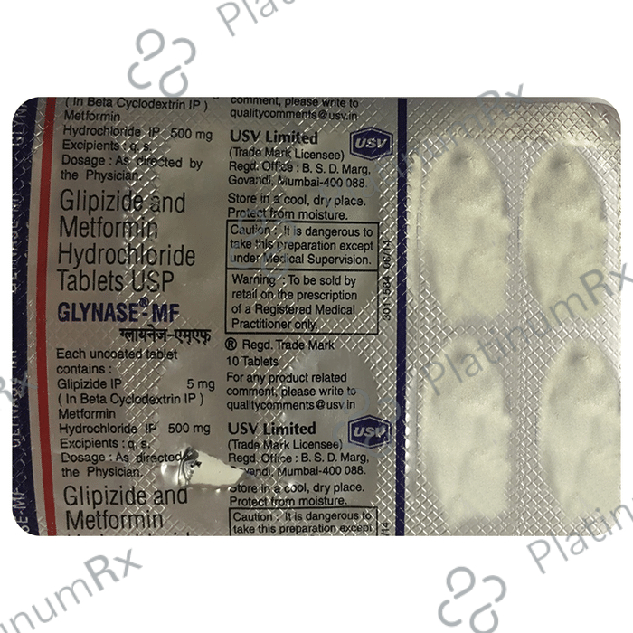 Glynase MF 5/500mg Tablet 10s