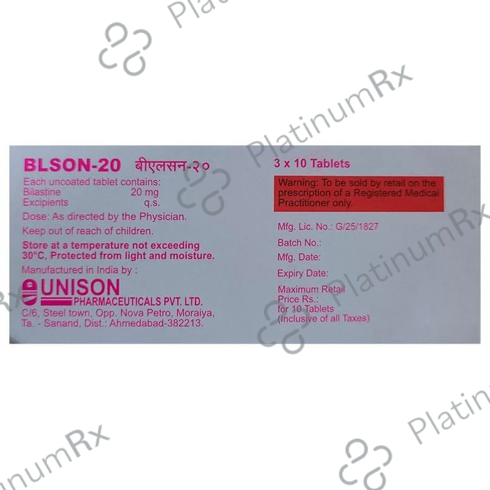 Blson 20mg Tablet