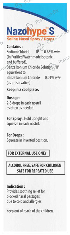 Nazohype S Saline Nasal Sparay/Drops