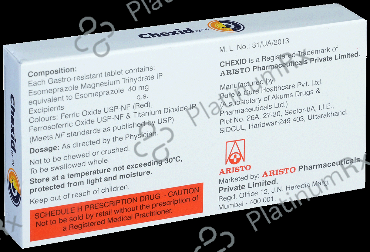 Chexid RF 40mg Tablet 10s