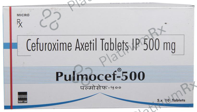 Pulmocef 500mg Tablet 10s