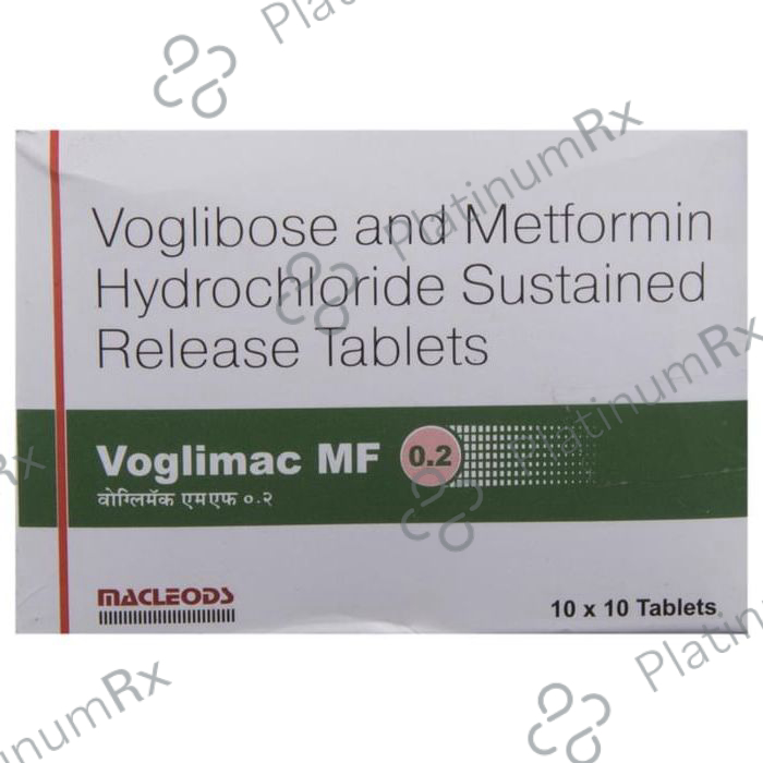 Voglimac MF 0.2 500/0.2mg Tablet SR 10s