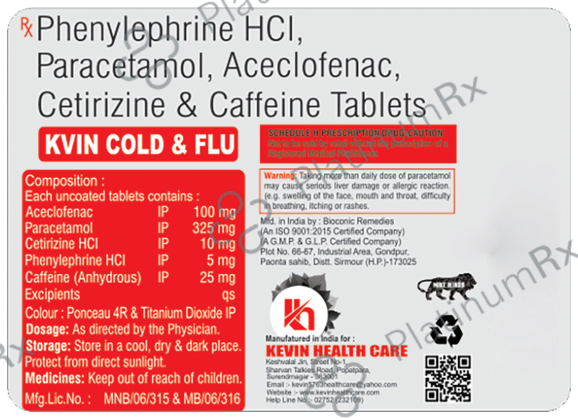 Kvin Cold & Flu Tablet
