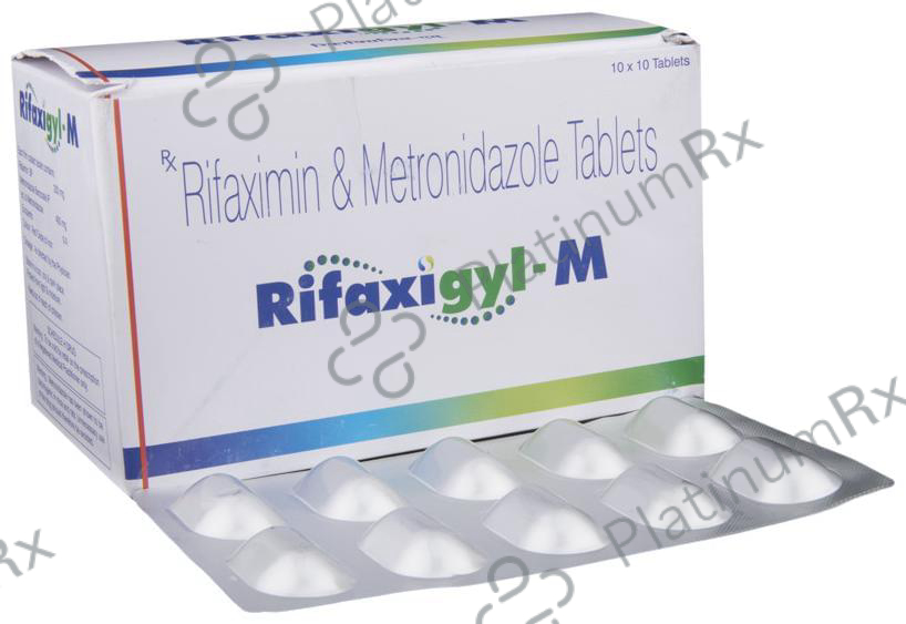 Rifaxigyl M 400/200mg Tablet 10s