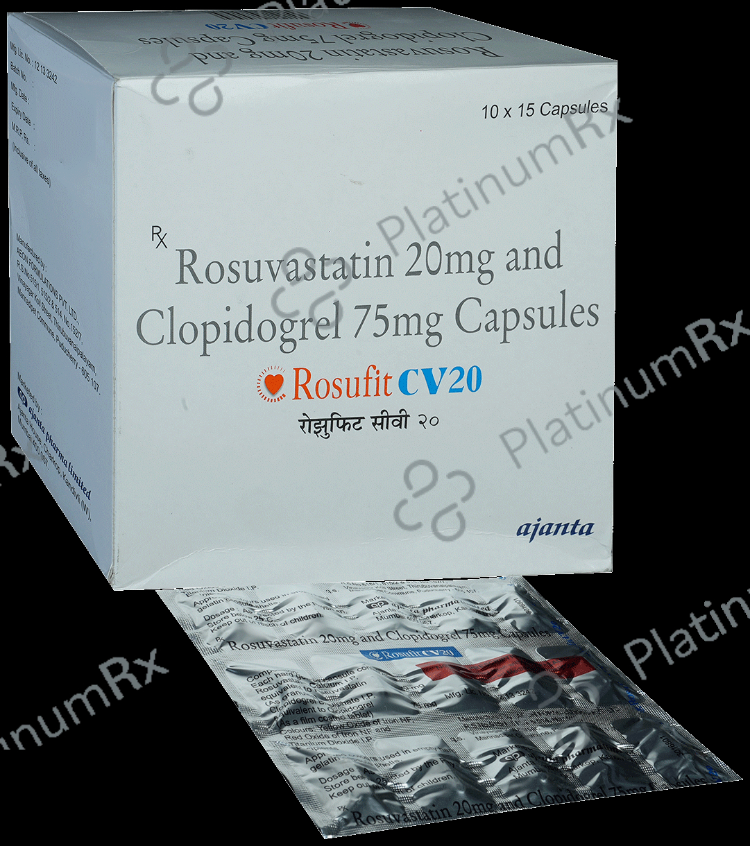 Rosufit CV 20/75mg Capsule 15s