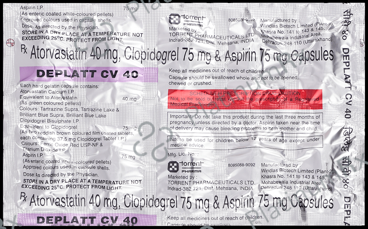 Deplatt CV 75/40/75mg Capsule 10s