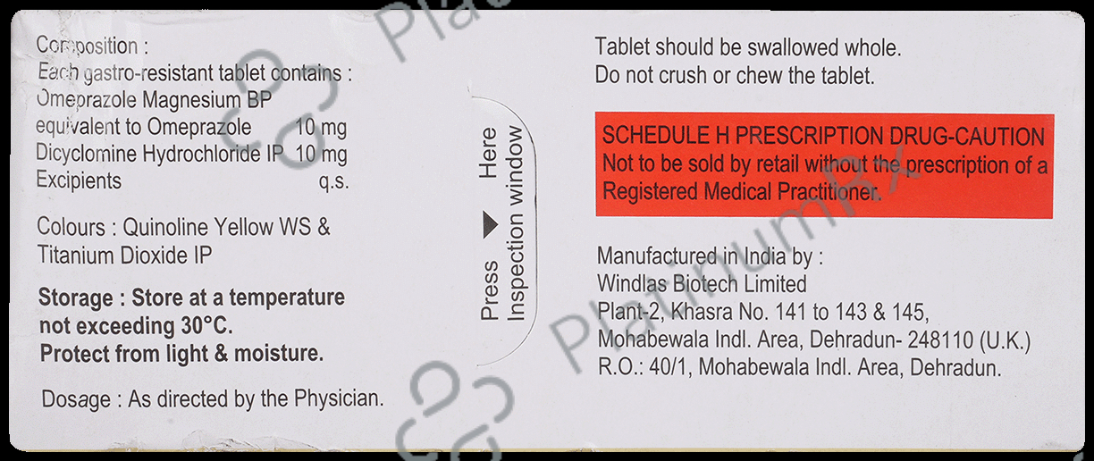 Ranispas NF 10mg/10mg Tablet