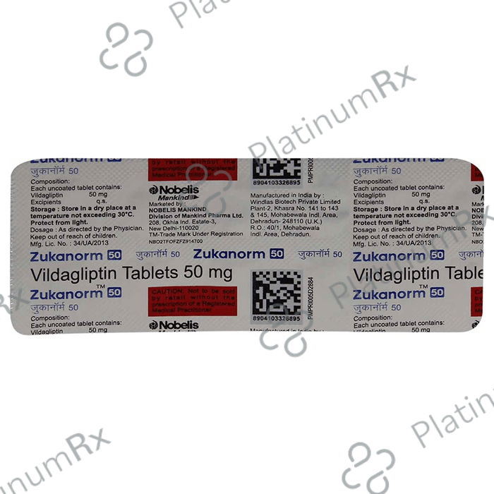 Zukanorm 50 Tablet