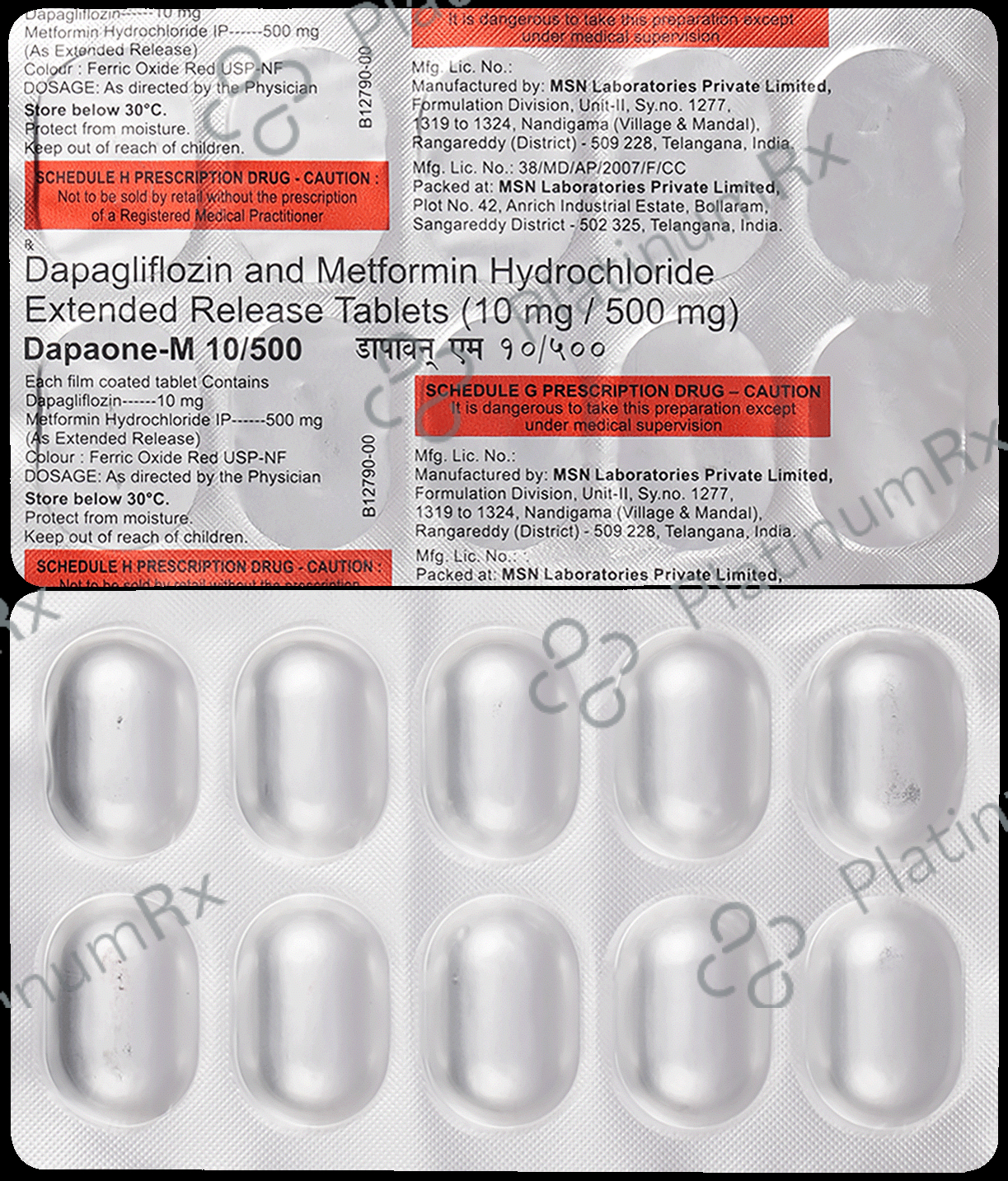 Dapaone-M 10mg/500mg Tablet